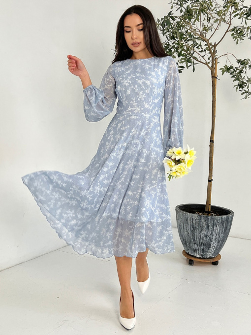 Сукня міді ISSA Plus модель 13846_grey Фото