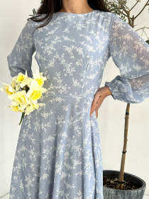 Платье миди ISSA Plus модель 13846_grey Фото