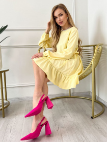 Платье мини ISSA Plus модель 13848_yellow Фото
