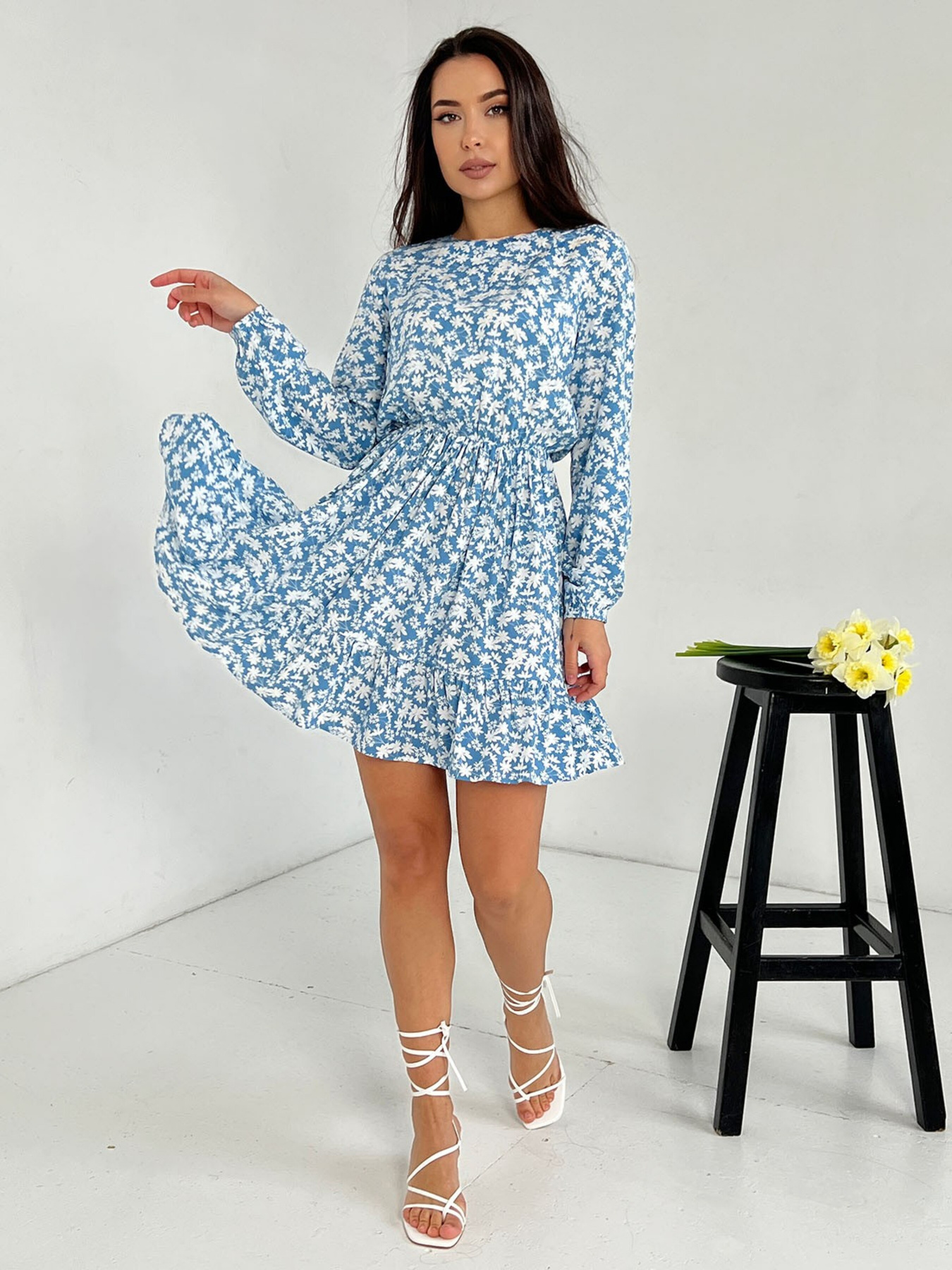 Платье мини ISSA Plus модель 13849_blue Фото