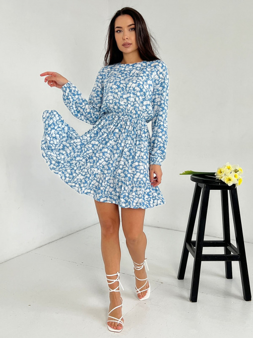 Сукня міні ISSA Plus модель 13849_blue Фото