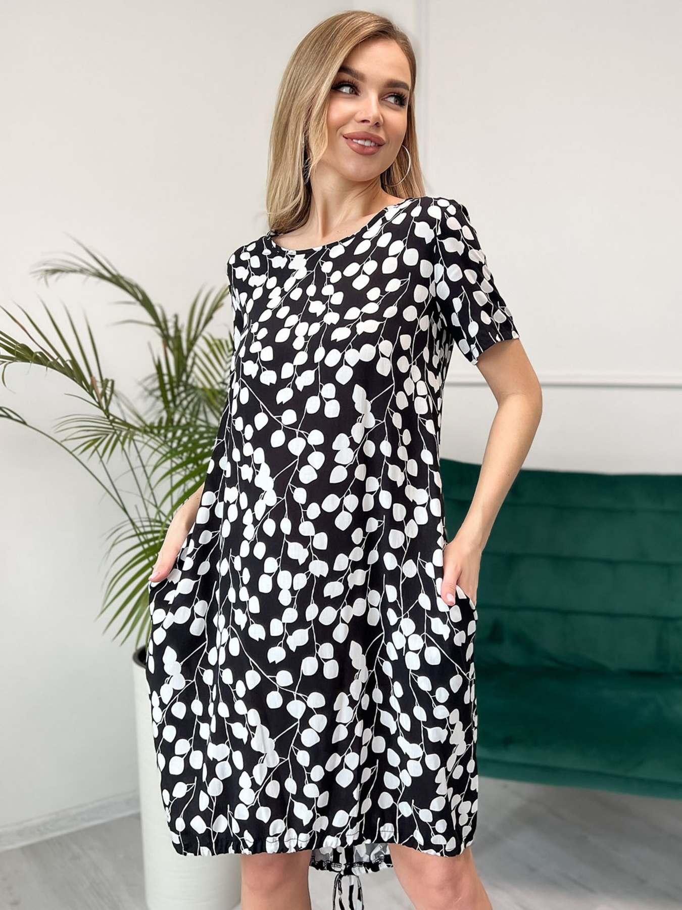 Платье мини ISSA Plus модель 13853_black Фото