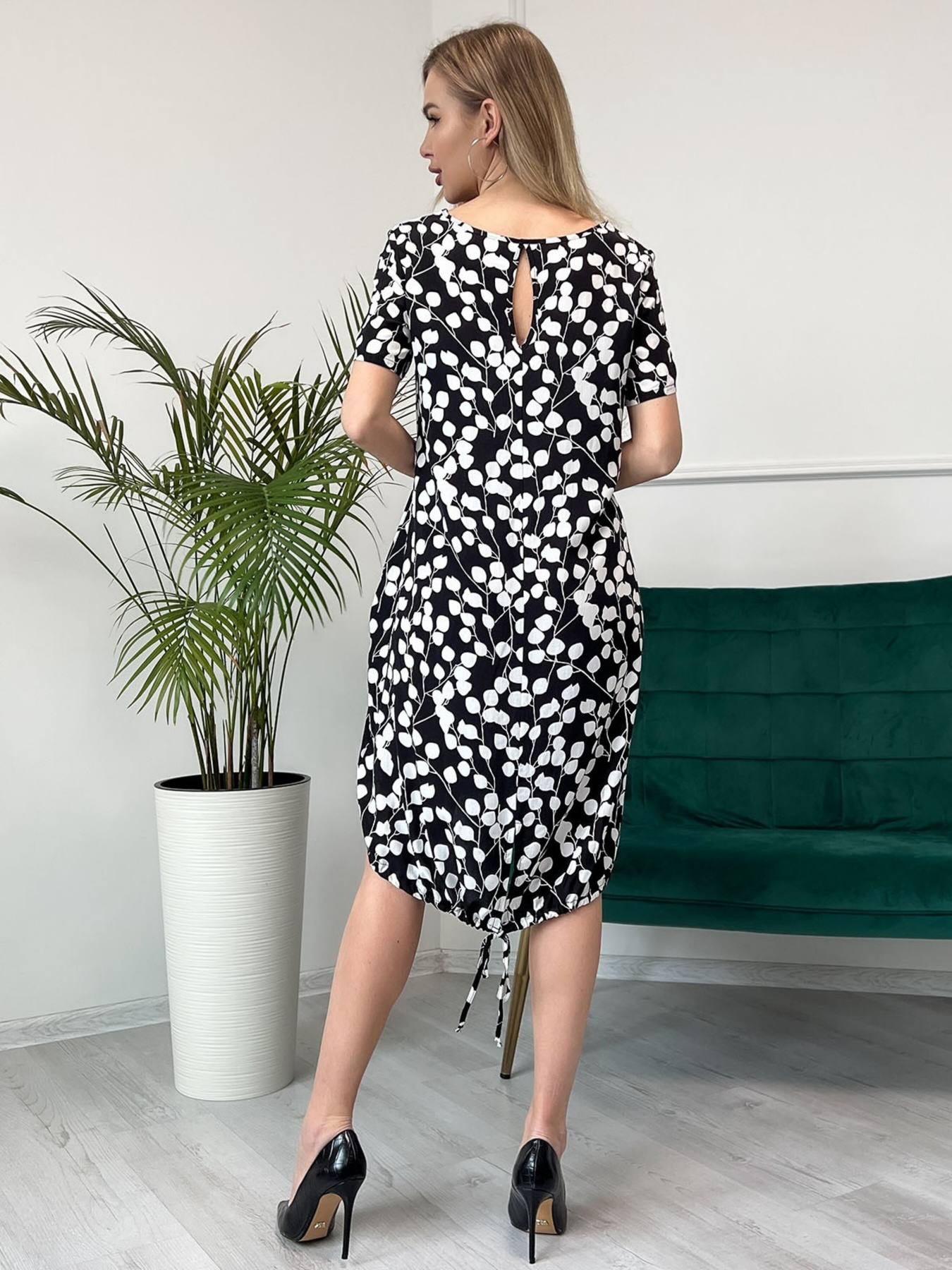 Платье мини ISSA Plus модель 13853_black Фото