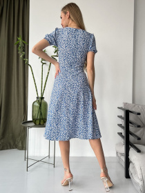 Платье миди ISSA Plus модель SA-151_blue Фото