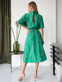 Платье миди ISSA Plus модель SA-459_green Фото