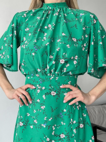 Платье миди ISSA Plus модель SA-459_green Фото