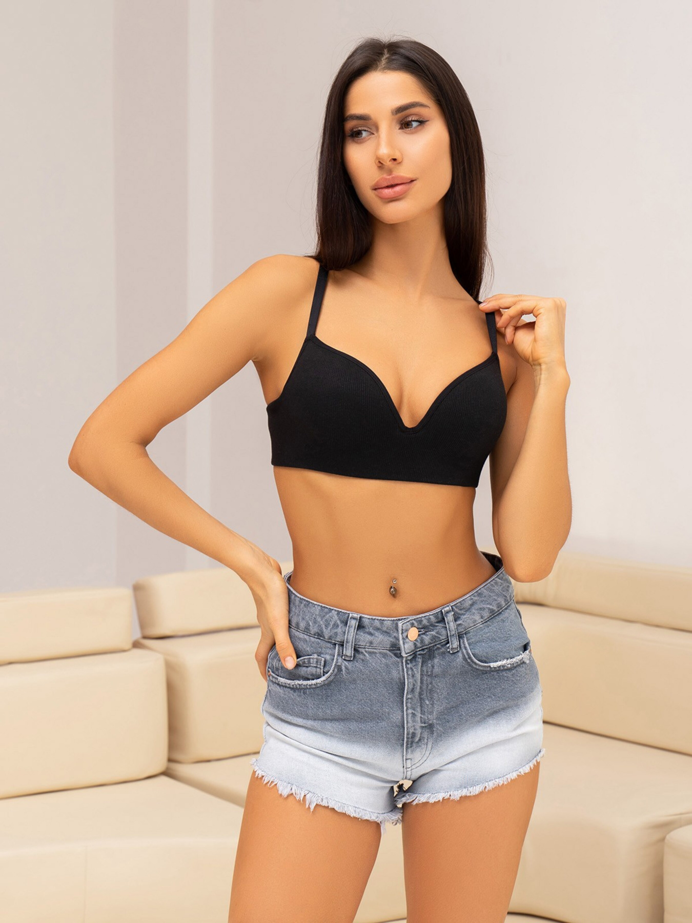 Бюстгальтер ISSA Plus модель BL2-686_black Фото