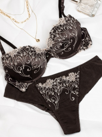 Комплект білизни ISSA Plus модель BL2-697_brown Фото