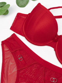 Комплект белья ISSA Plus модель BL2-725_red Комплект белья ISSA Plus модель BL2-725_red Фото