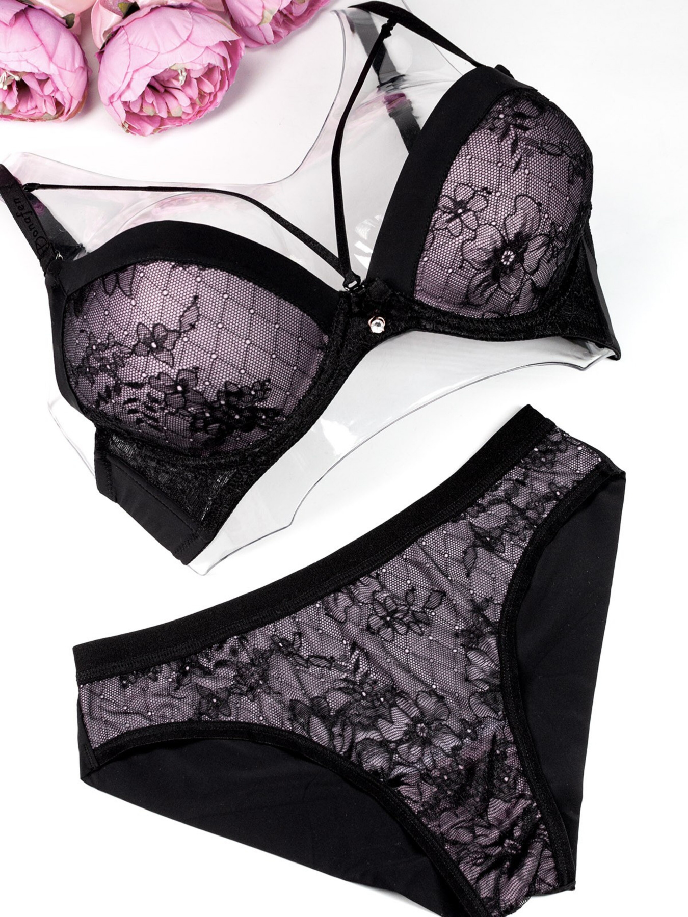 Комплект белья ISSA Plus модель BL2-726_blacklilac Фото