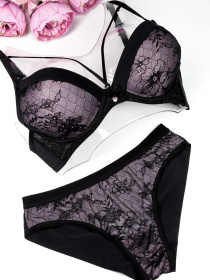 Комплект белья ISSA Plus модель BL2-726_blacklilac Фото