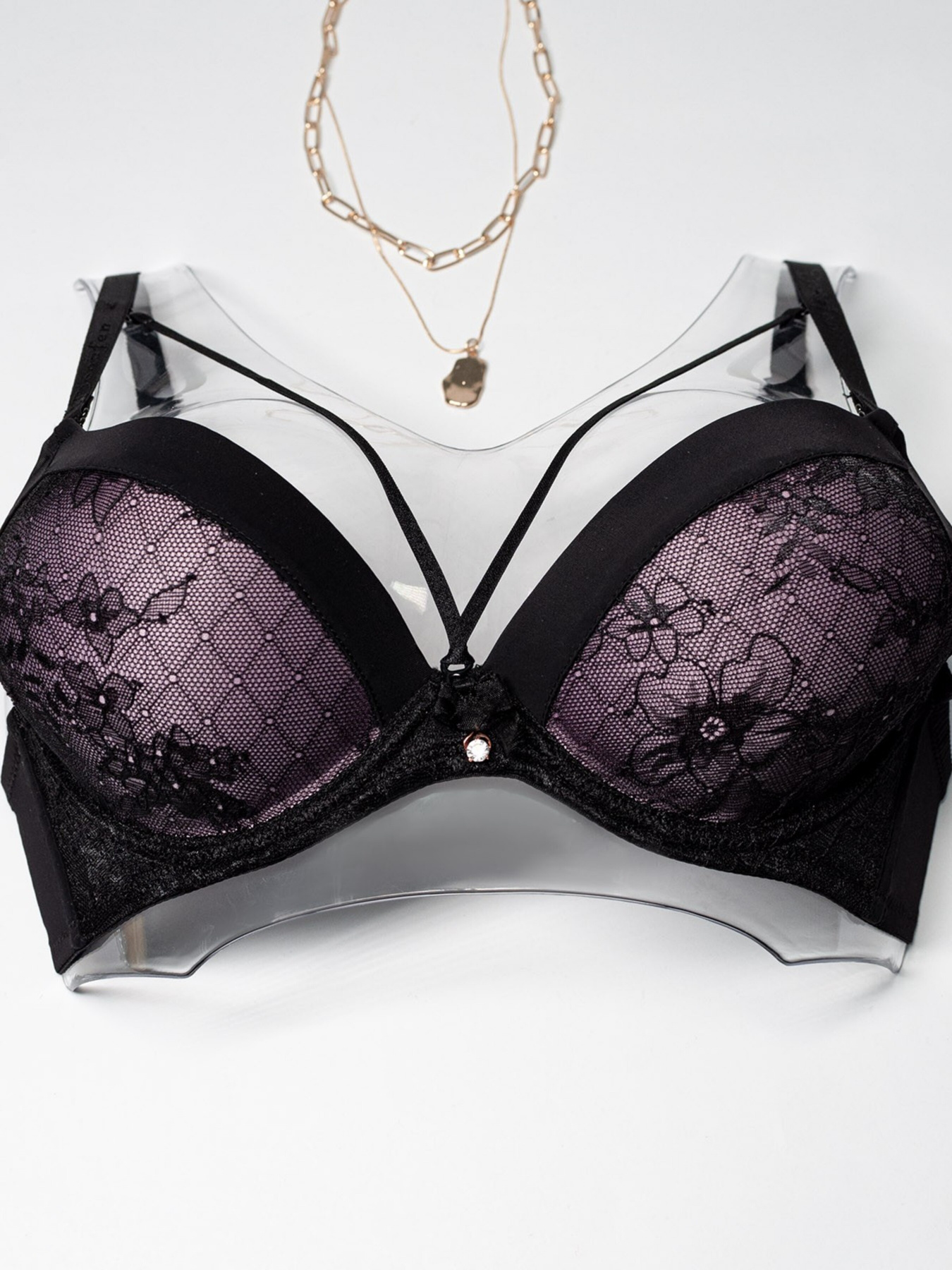 Комплект білизни ISSA Plus модель BL2-726_blacklilac Фото