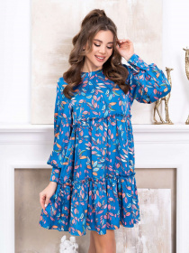 Платье мини ISSA Plus модель 13786_lightblue Фото