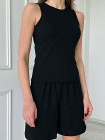 Повседневный костюм ISSA Plus модель 13825_black Фото