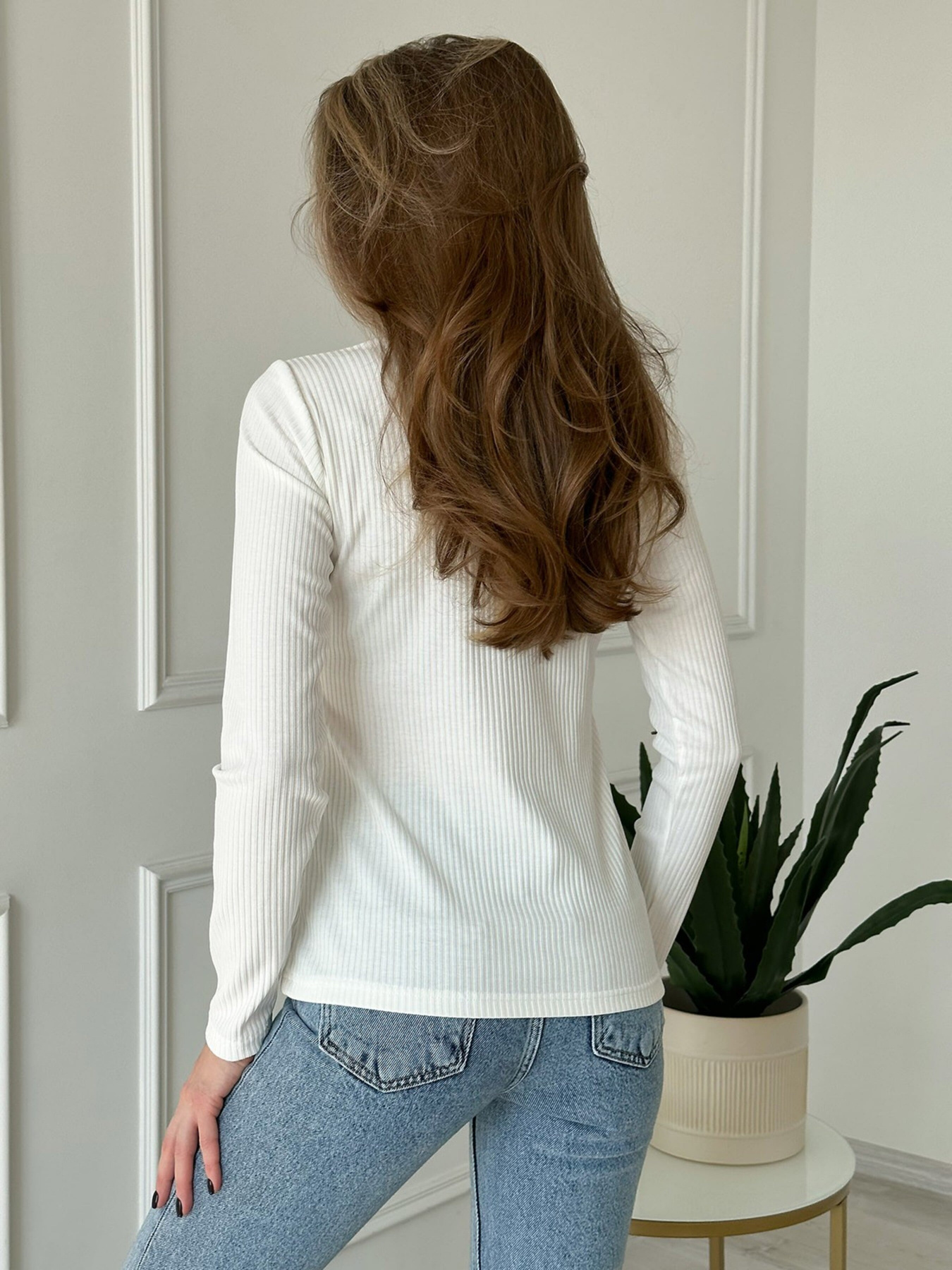 Водолазка ISSA Plus модель 13826_milky Фото