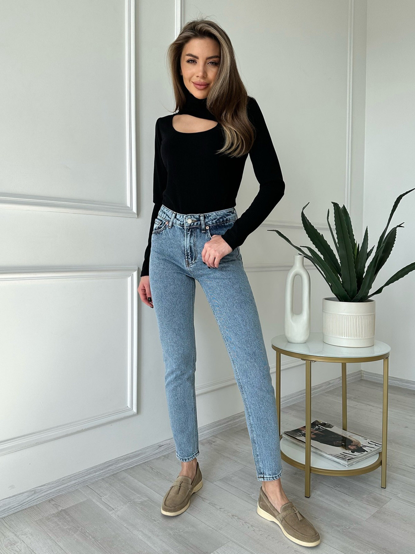 Водолазка ISSA Plus модель 13826_black Водолазка ISSA Plus модель 13826_black Фото