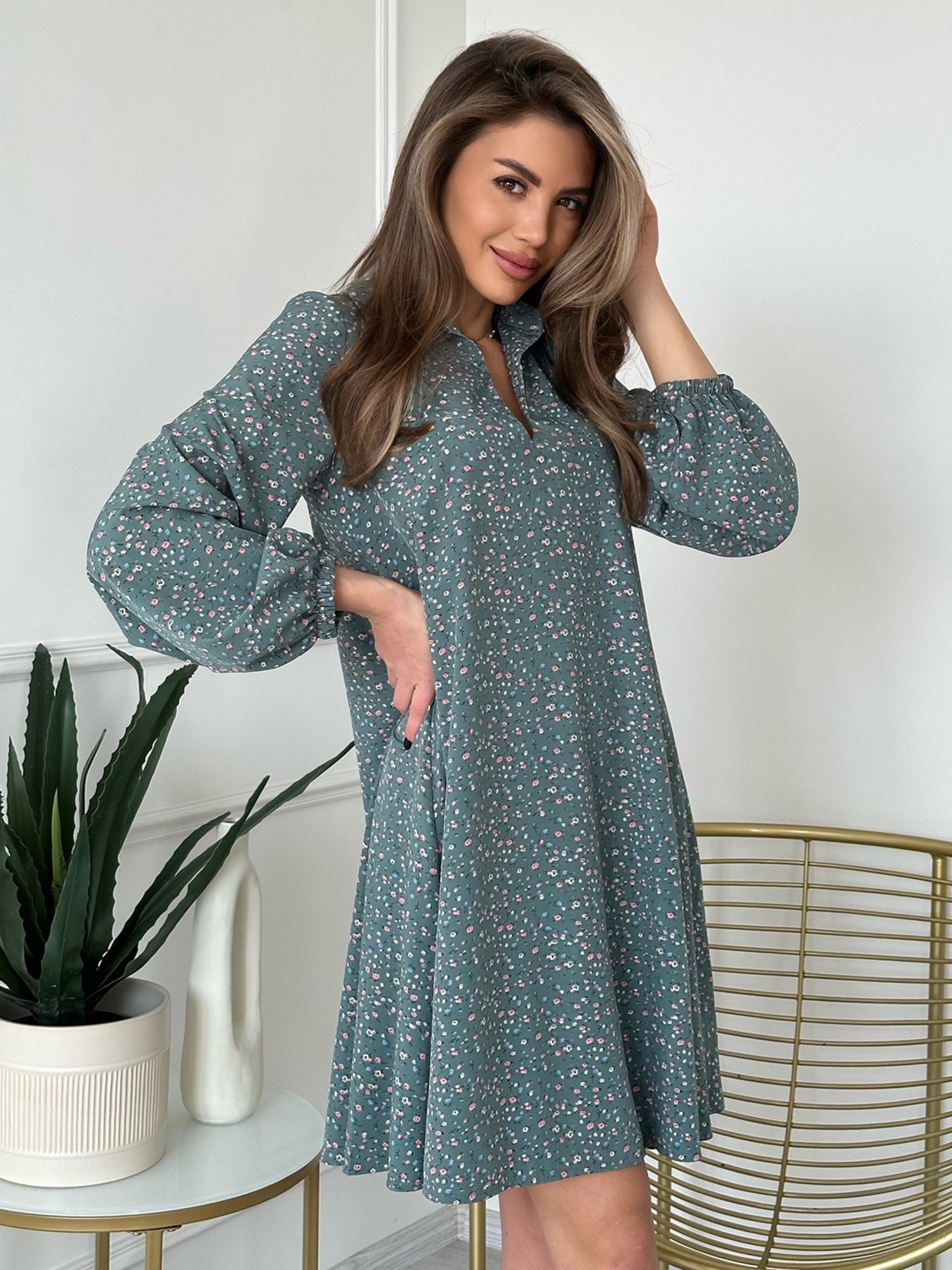 Платье мини ISSA Plus модель 13831_multicolor Фото