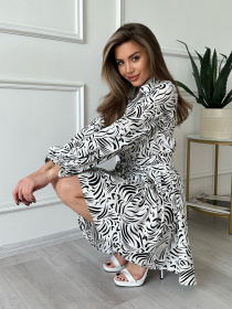 Сукня міні ISSA Plus модель 13833_white Фото