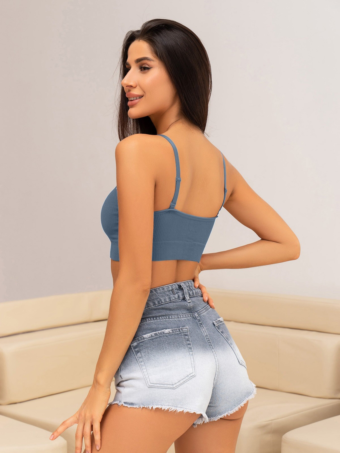 Топ ISSA Plus модель BL2-684_blue Фото