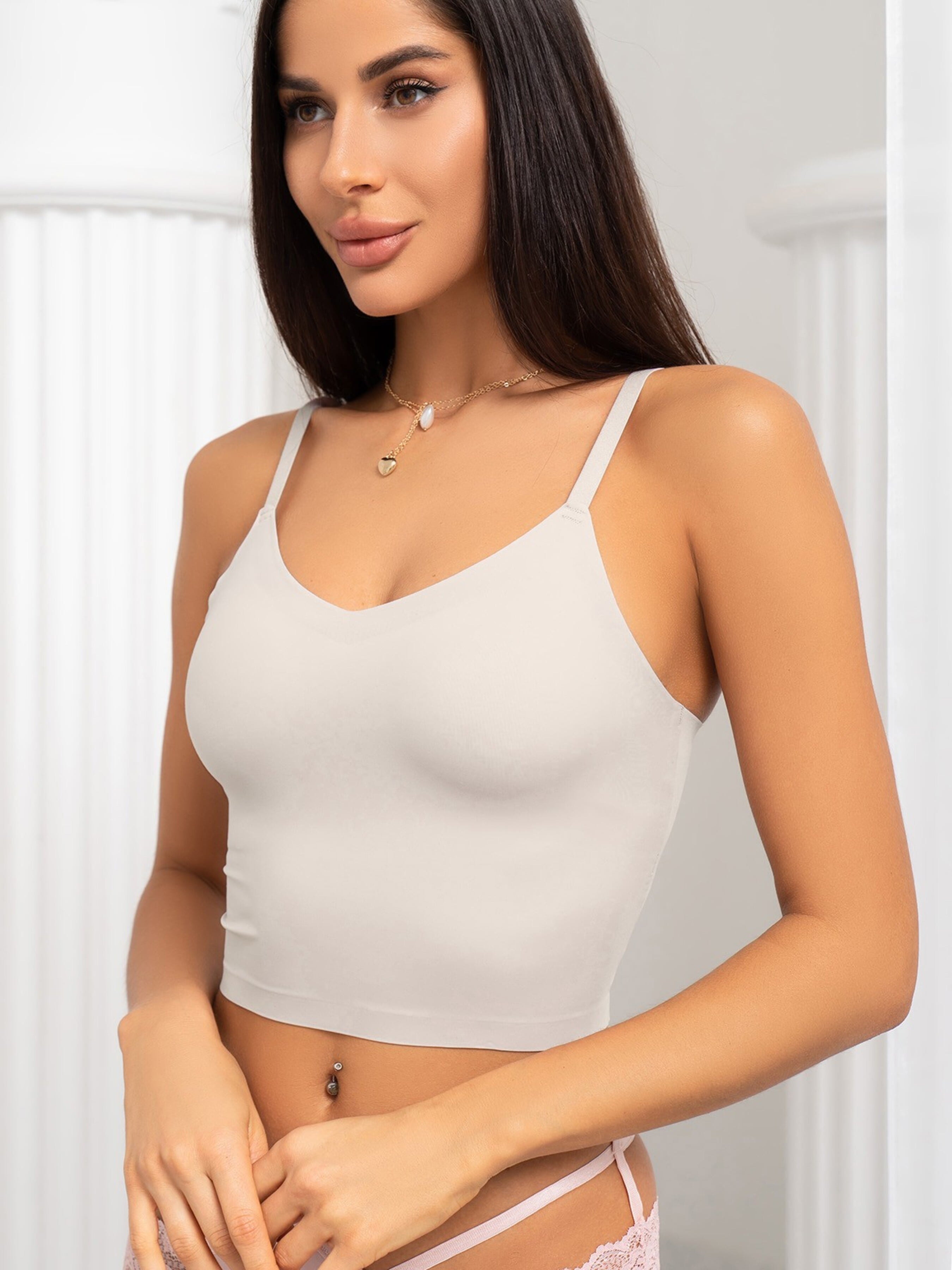 Жіночий Топ ISSA Plus  (BL2-685_beige) колір бежевий, матеріал поліамід