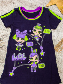 Платье мини Носи своє модель 6054-001-33-chorn-sinj-lola Фото