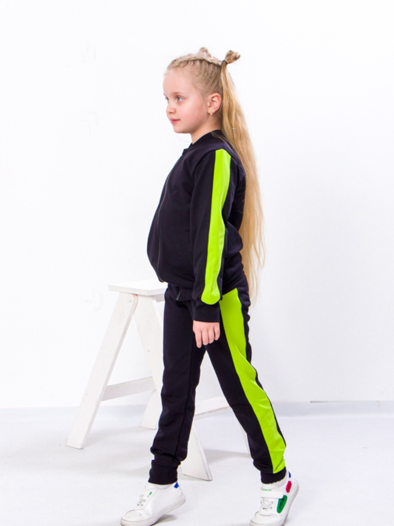 Спортивный костюм Носи своє модель 6152-057-5-chornilxno-sinj-citrus Фото