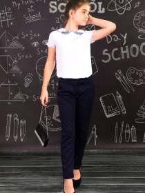 Брюки классические Носи своє модель 6214-080-chornilxno-sinj Фото