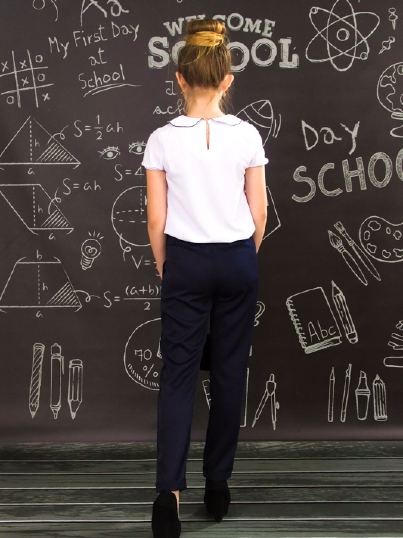 Класичні штани Носи своє модель 6214-080-chornilxno-sinj Фото