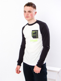 Лонгслив Носи своє модель 8009-015-33-1-molochnij-chornij Фото