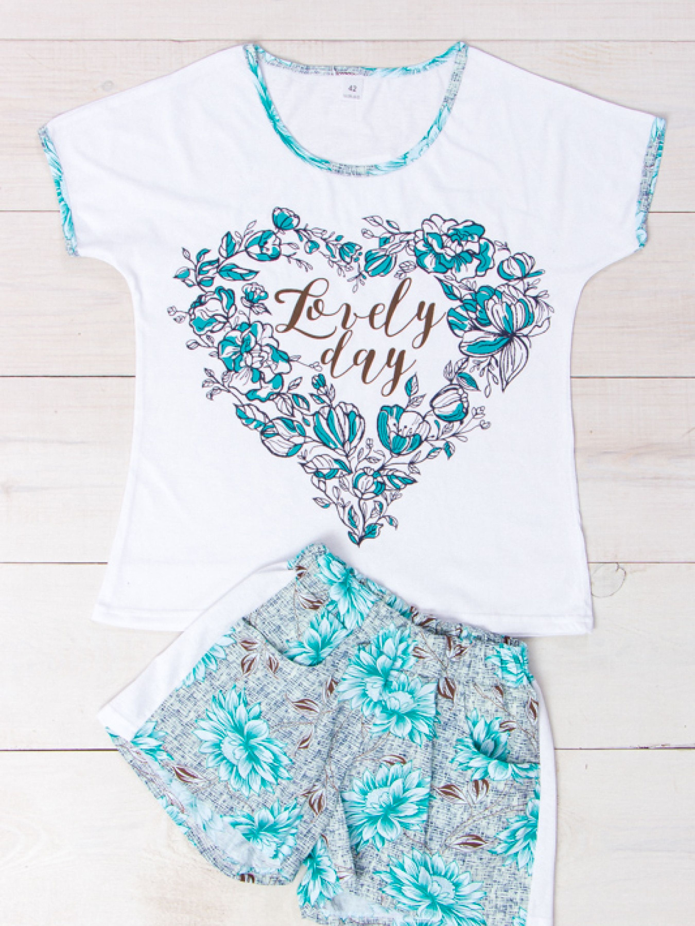 Пижама Носи своє модель 8072-002-33-hrizantema-mentol Фото