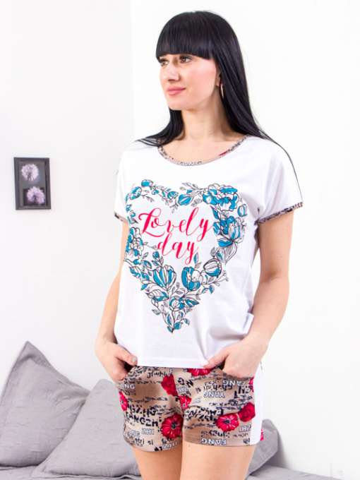 Пижама Носи своє модель 8072-002-33-maki-na-korichnevomu Фото