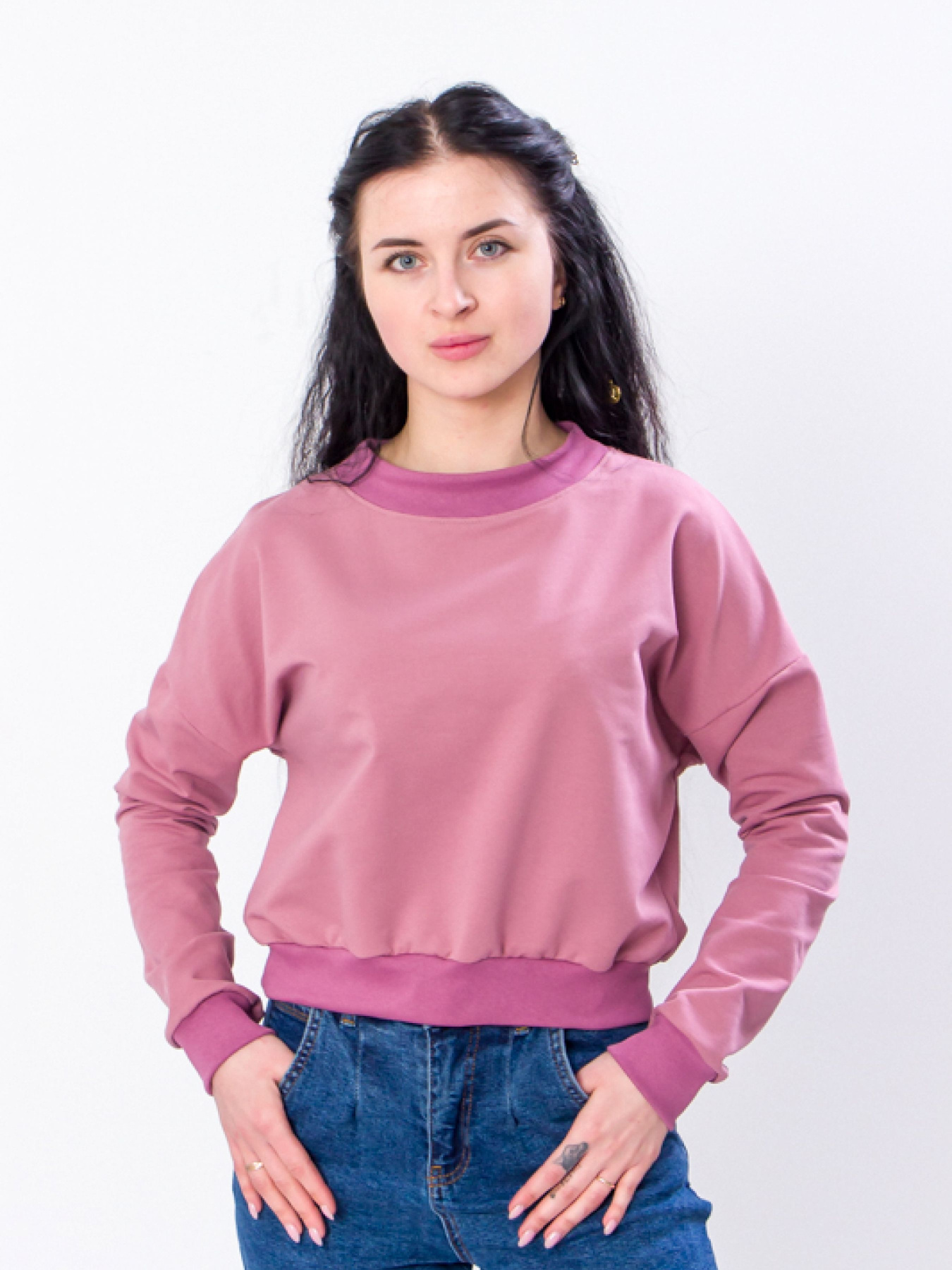 Свитшот Носи своє модель 8185-057-temno-pudrovij Фото