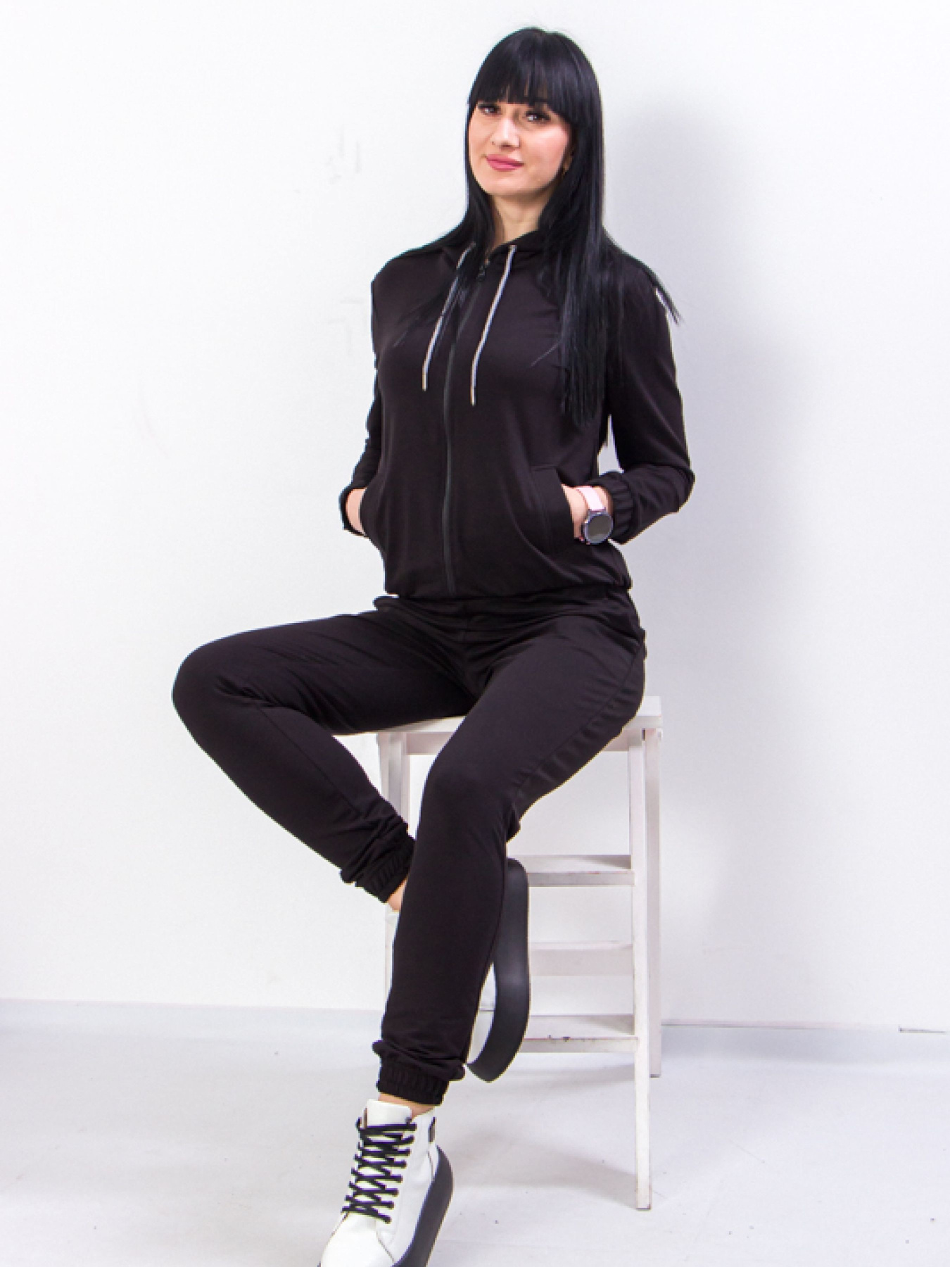 Спортивний костюм Носи своє модель 8324-057-chornij Фото