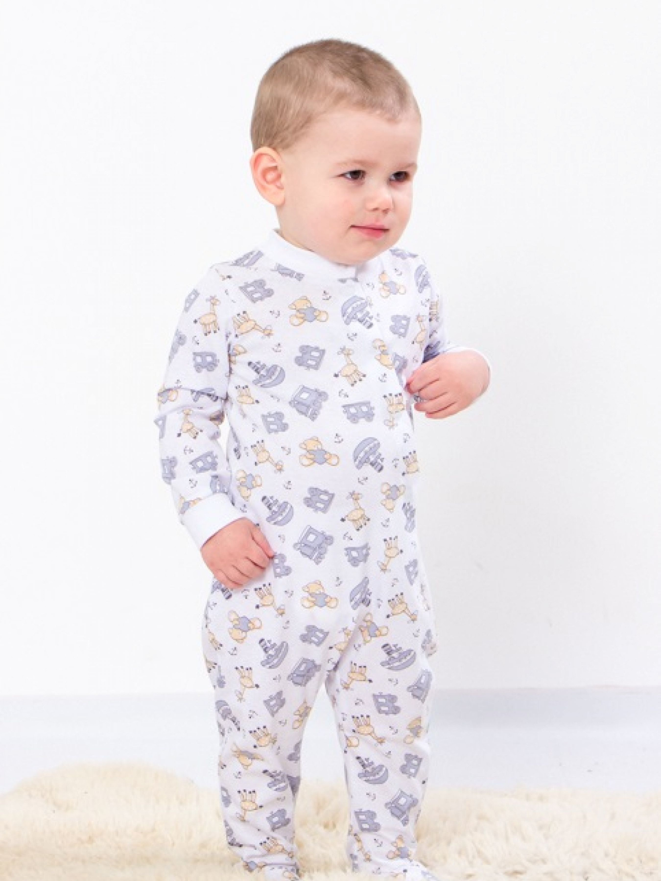 Нательный комбинезон Носи своє модель 5032-002-4-grashki-blij Фото