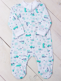 Нательный комбинезон Носи своє модель 5032-002-4-mashinki-mentol Фото