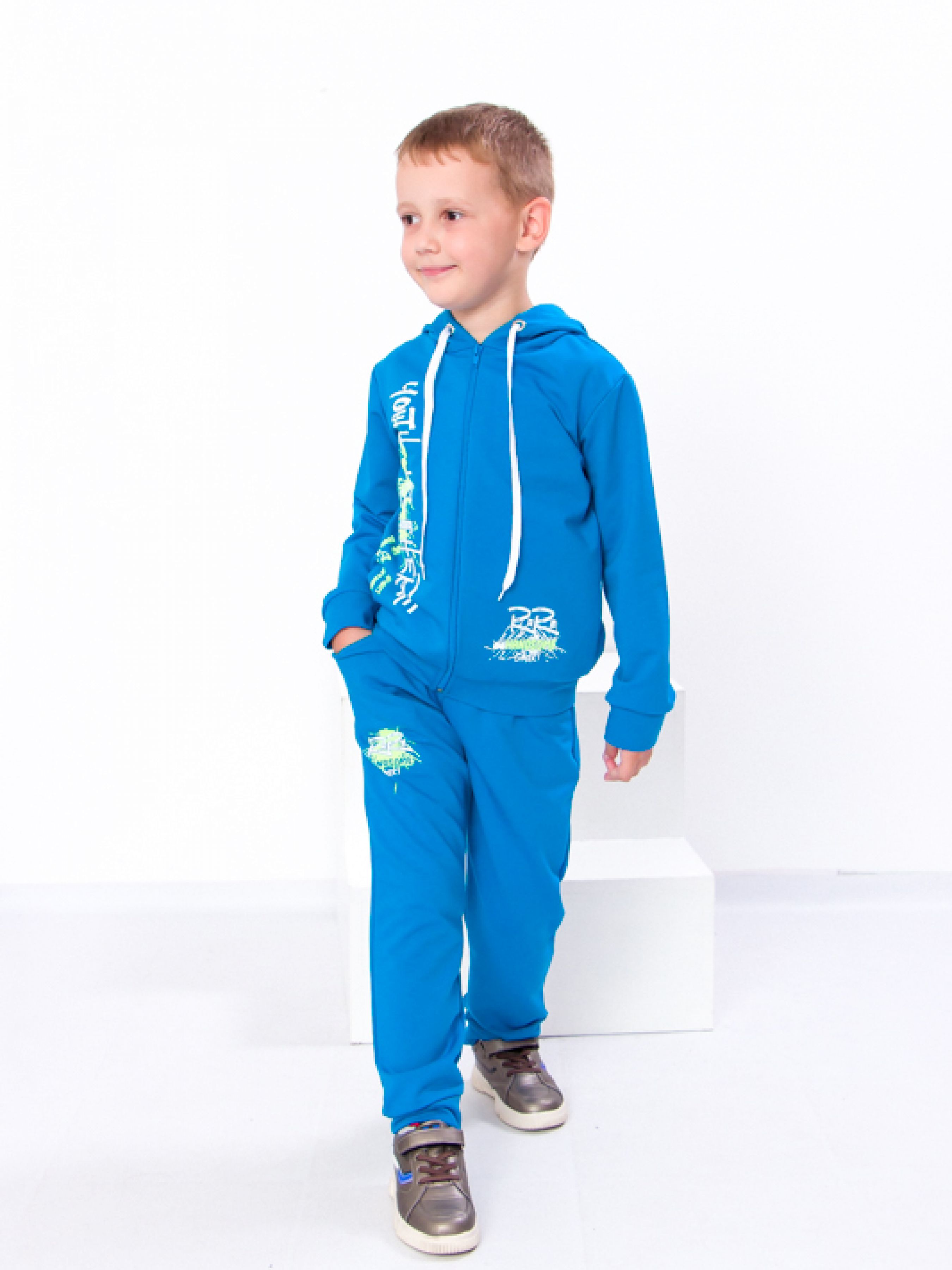 Дитячий Спортивний костюм Носи своє  (6018-057-33-6-bryuzovij) колір синій, матеріал бавовна/поліестер