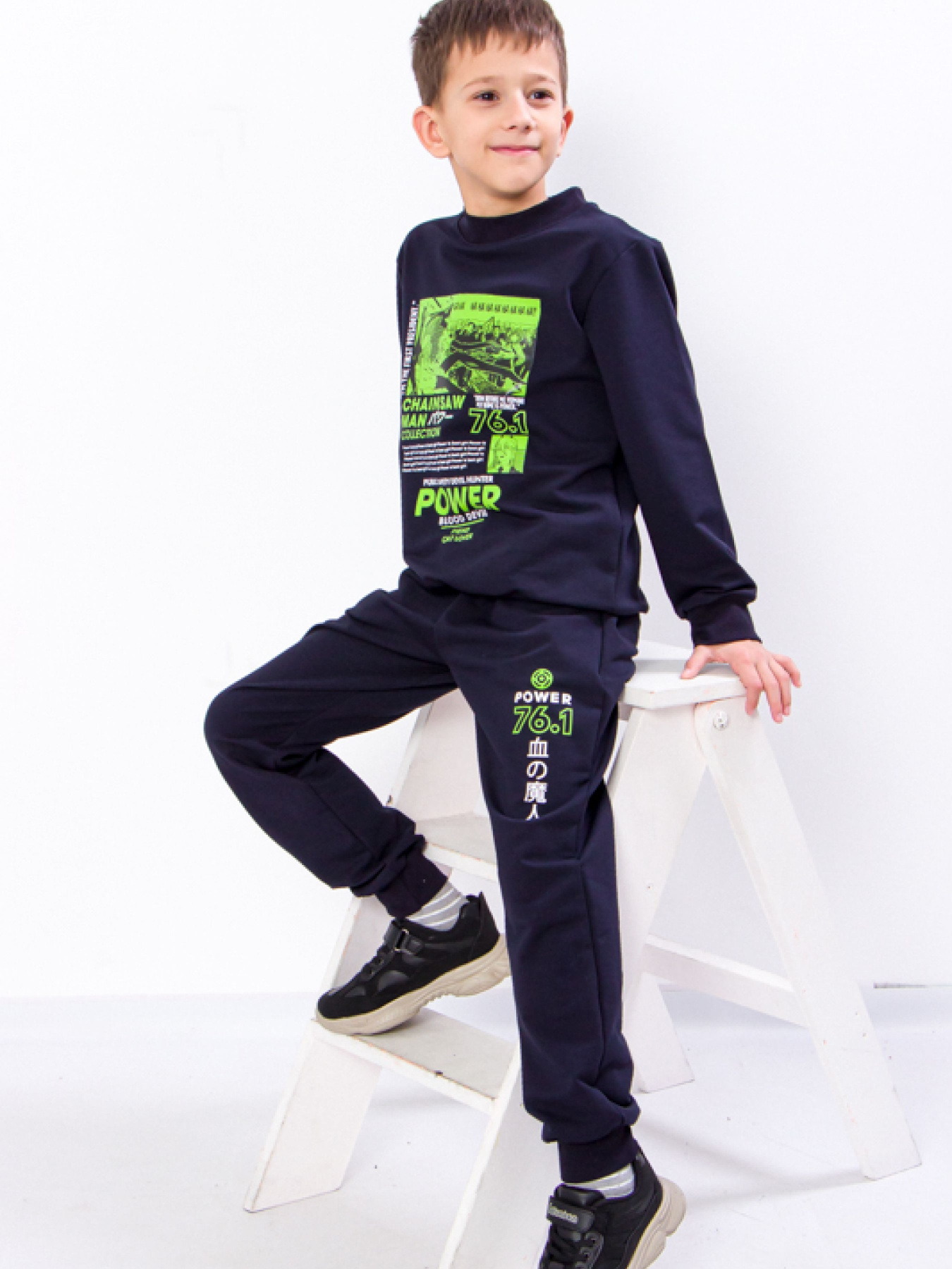 Спортивный костюм Носи своє модель 6063-057-33-6-chornilxno-sinj Фото