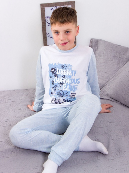 Пижама Носи своє модель 6076-001-33-4-blakitnij-melanzh Фото