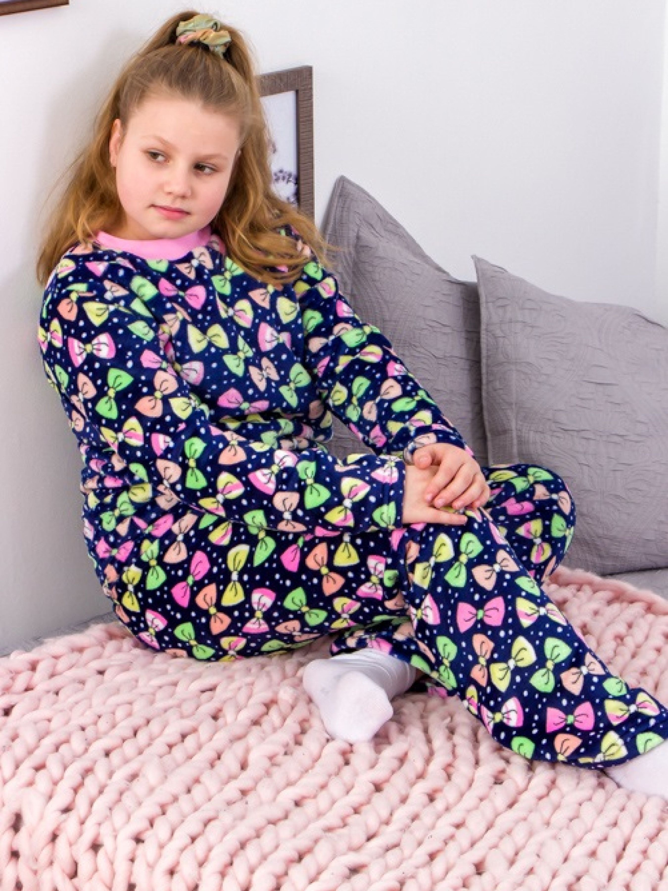 Пижама Носи своє модель 6079-035-2-1-bantiki-chornilxno-sinj Фото