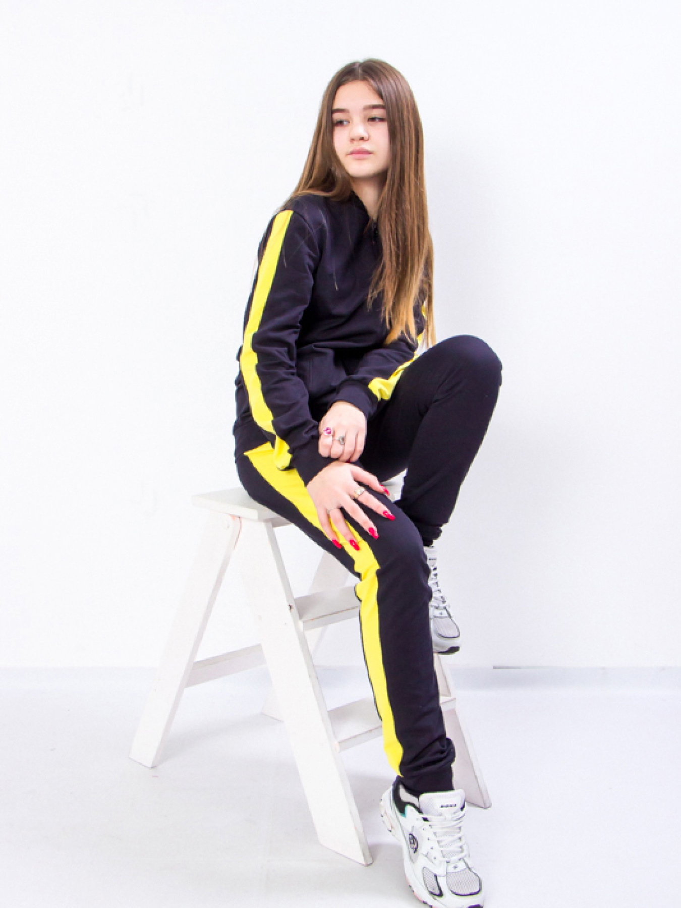 Спортивный костюм Носи своє модель 6152-057-1-chornilxno-sinj-zhovtij Фото