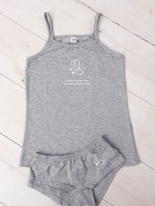 Комплект белья Носи своє модель 6345-036-33-1-srij-melanzh-metelik Фото