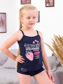 Комплект белья Носи своє модель 6345-036-33-chornilxno-sinj-polunichki Фото