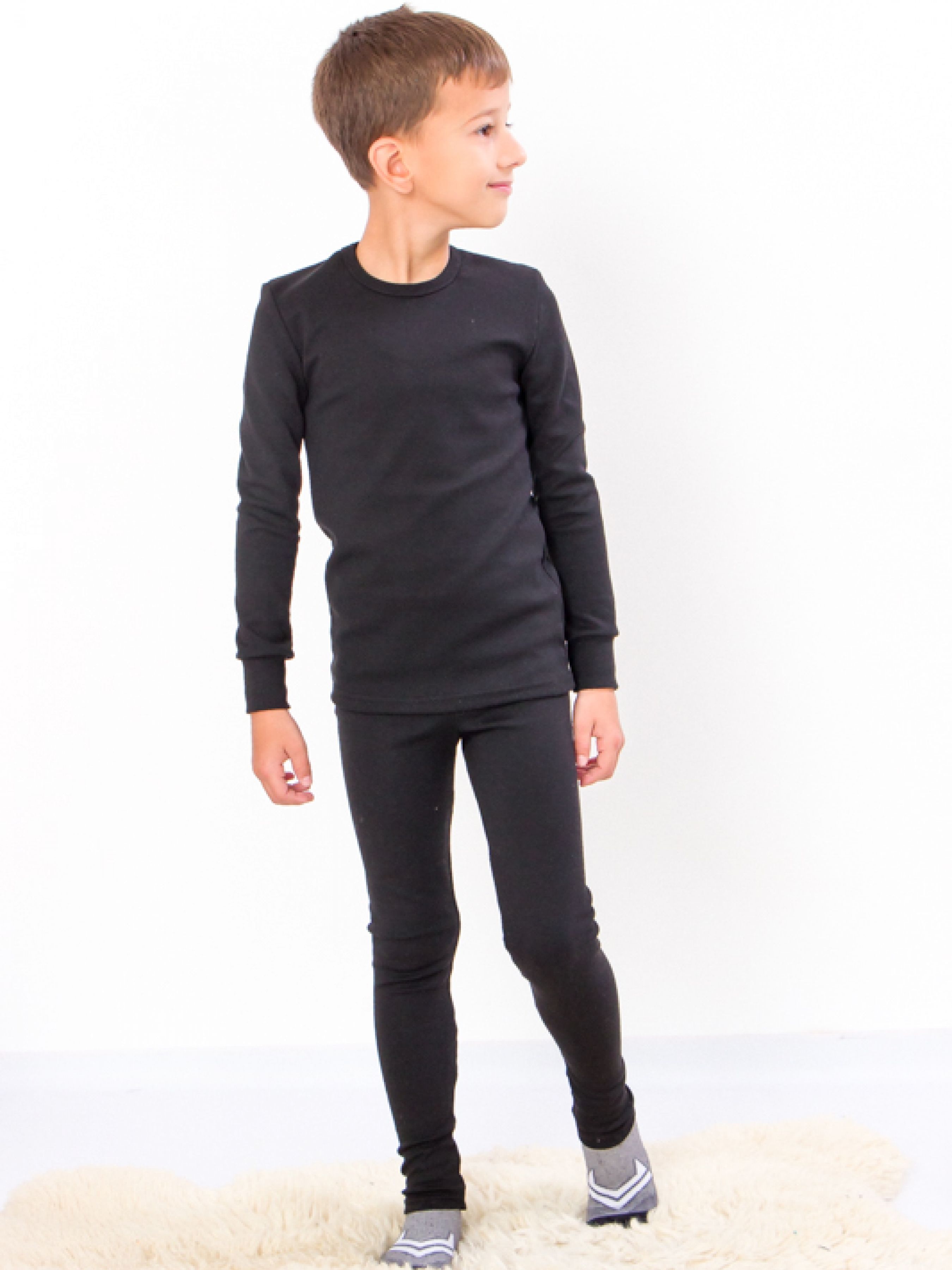 Бавовняна Дитяча Термобілизна Носи своє  (6351-106-chornij) колір чорний