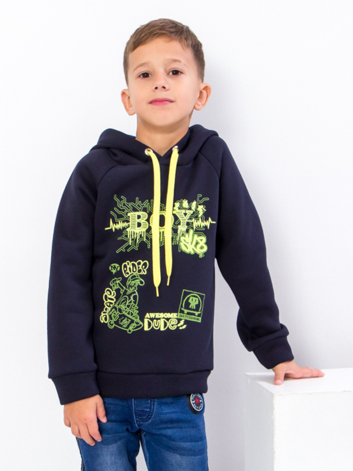 Худи Носи своє модель 6353-025-33-4-chornilxno-sinj-boy Фото