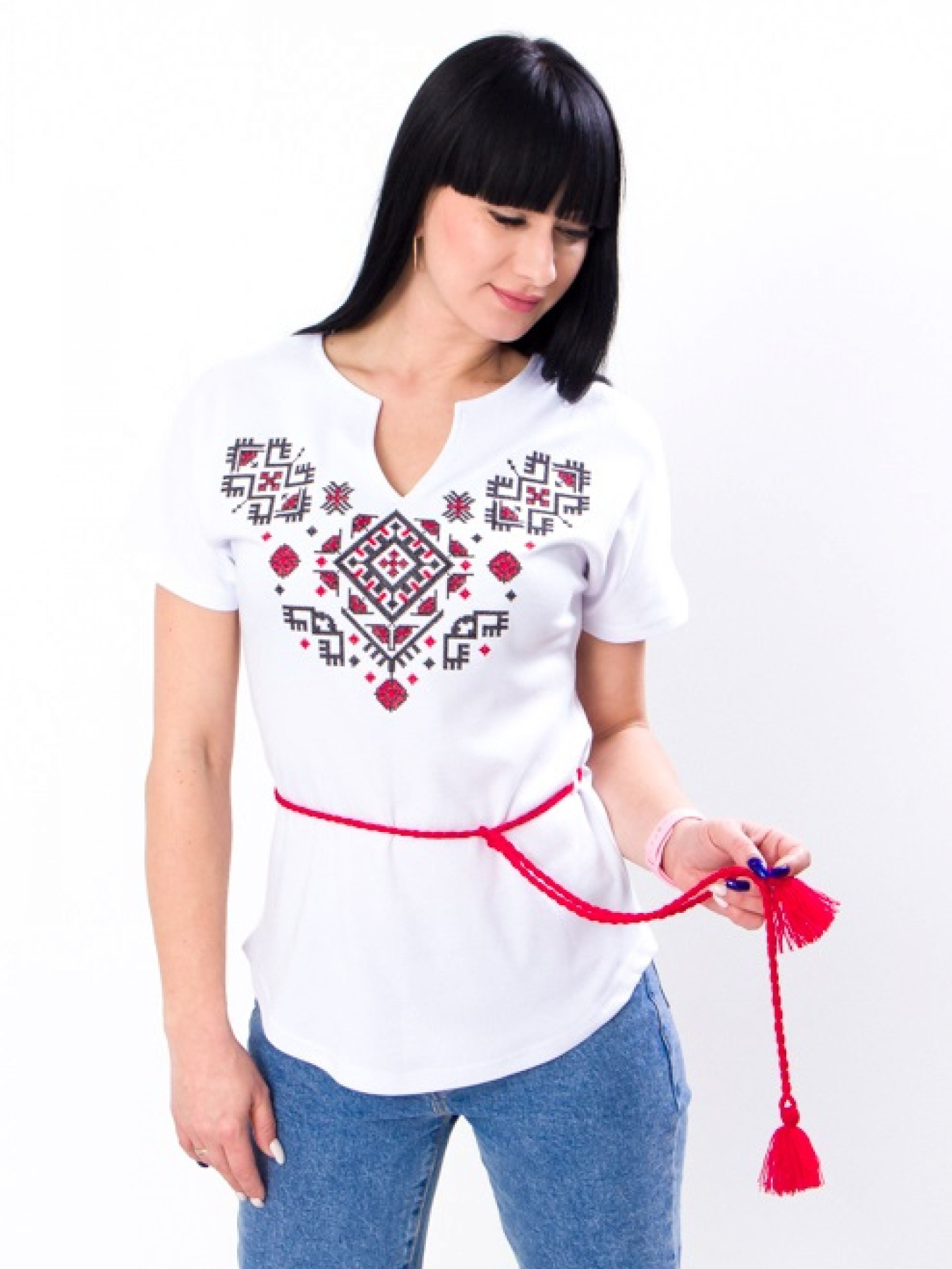 Вишита сорочка Носи своє Модель 8029-038-22-1-chervonij-chornij Фото