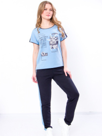 Повседневный костюм Носи своє модель 8065-057-33-beautiful-blakitnij Фото