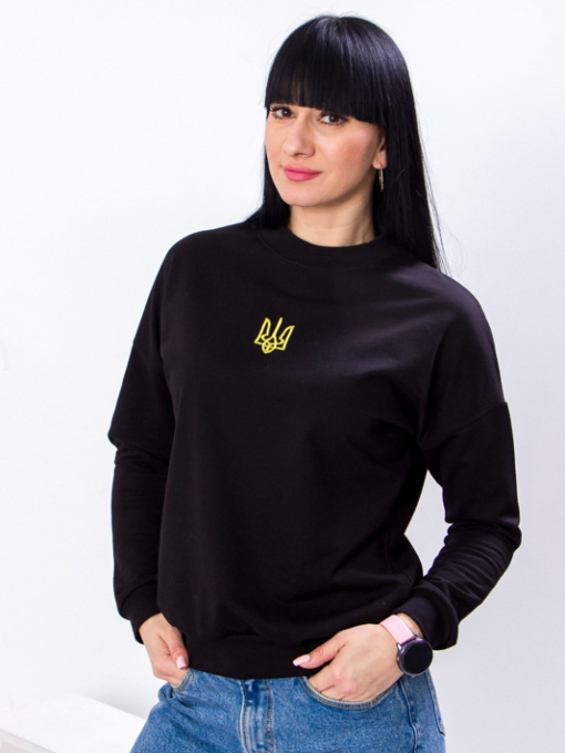 Свитшот Носи своє модель 8175-057-22-chornij-gerb Фото