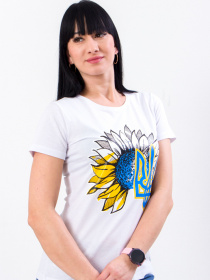 Футболка Носи своє модель 8188-001-33-T-sonqshnik-gerb-blij Фото