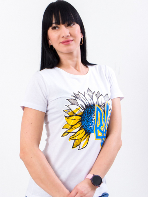 Футболка Носи своє модель 8188-001-33-T-sonqshnik-gerb-blij Фото