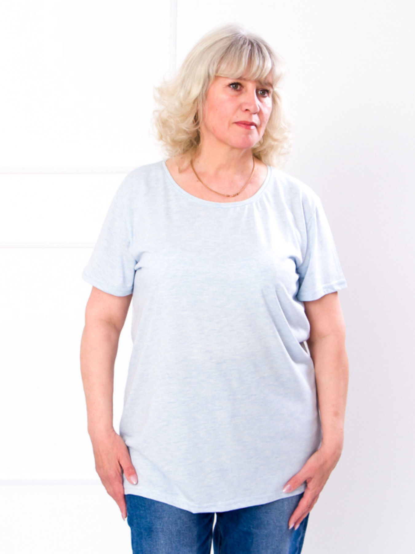 Футболка Носи своє модель 8200-001-1-blakitnij-melanzh Футболка Носи своє модель 8200-001-1-blakitnij-melanzh Фото